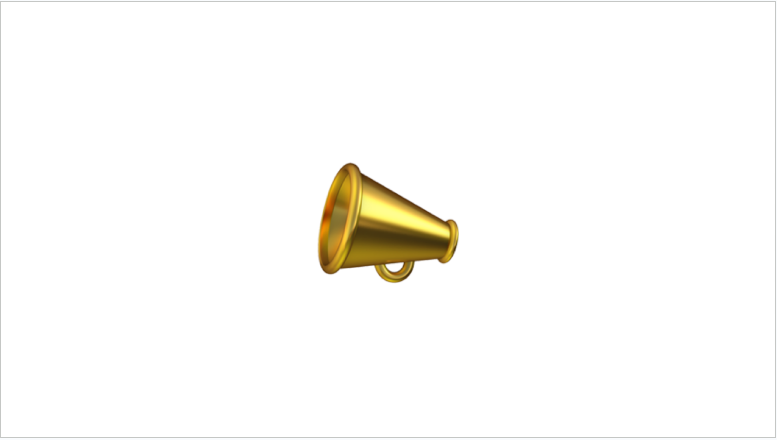 A megaphone emoji