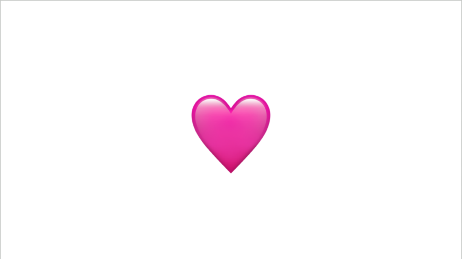 A heart emoji
